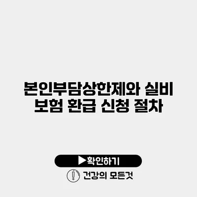 본인부담상한제와 실비 보험 환급 신청 절차