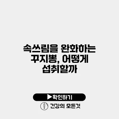 속쓰림을 완화하는 꾸지뽕, 어떻게 섭취할까?