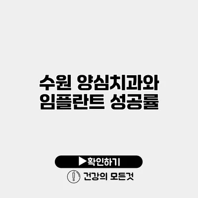 수원 양심치과와 임플란트 성공률