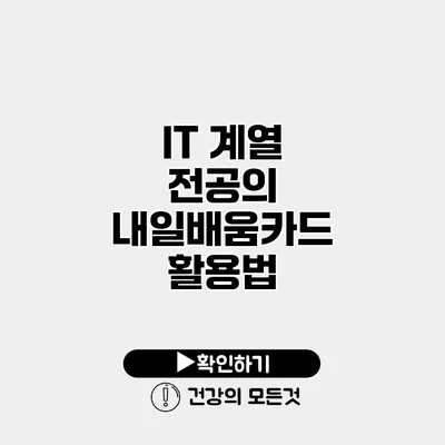 IT 계열 전공의 내일배움카드 활용법