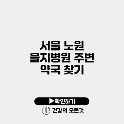 서울 노원 을지병원 주변 약국 찾기
